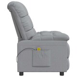thumbnail of vidaXL Massagesessel Hellgrau Stoff