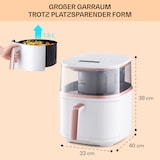 thumbnail of Air Bloom Heißluftfritteuse Dampffunktion 1500W 7,5 Liter 16 Programme Weiß