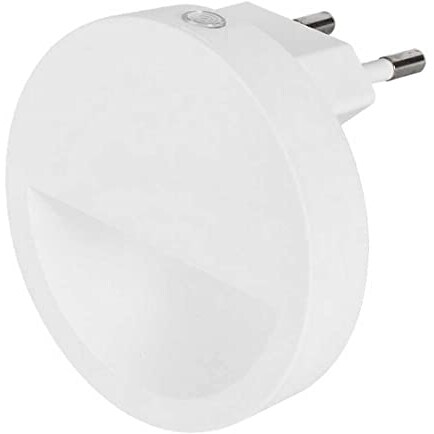 EDM - Luz De Presença Led 0,5W 5Lm 4000K Luz Dia Redonda Com Visor Sensor De Crepúsculo Ø6,5X4,5Cm Edm