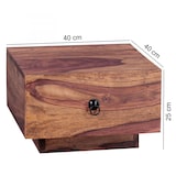 thumbnail of FineBuy Nachttisch Massiv-Holz Nacht-Kommode 25 cm hoch Schublade Nachtschrank