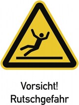 Vorsicht! Rutschgefahr