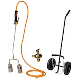 thumbnail of Diserbatore Termico Pro 2 Fuochi Ø 60 mm Turbo 5m Tubo 4,0 bar Regolatore Gas Accendigas Carrello INTEC
