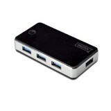 thumbnail of DIGITUS USB 3.0 Hub, 4-Port, schwarz, inkl. Netzteil