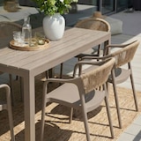 thumbnail of Lot de 6 chaises en polypropylène avec tissage en corde, élégantes, résistantes, empilables, pour jardin, balcon, bar, restaurants-JOLANDA-Taupe