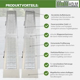 thumbnail of TRUTZHOLM 2 x Auffahrrampe 189 cm Stahl 400 kg klappbar geriffelt rutschfest Verladerampe Rampe