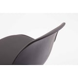 thumbnail of Banco de bar em plástico Kiel cromo/preto