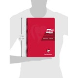 thumbnail of Clairefontaine 5x Spiralbuch A4, 90 Blatt 90g, abtrennbar + mikroperforiert, liniert mit Rand, EUROPA GLOSSY - Rot 5805Z
