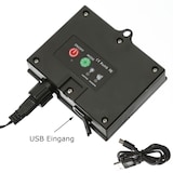 thumbnail of LED Solar Lichterkette bernstein 11m 8 Modi USB Garten Outdoor Außen