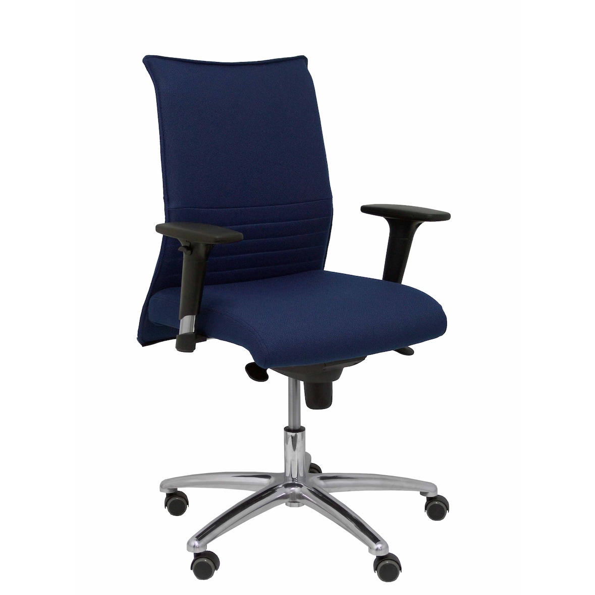 Fauteuil Confident Fauteuil pour visiteurs et tissu bleu marine Bali