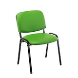 thumbnail of Lot de 6 chaises Visiteur Ken en similicuir Vert