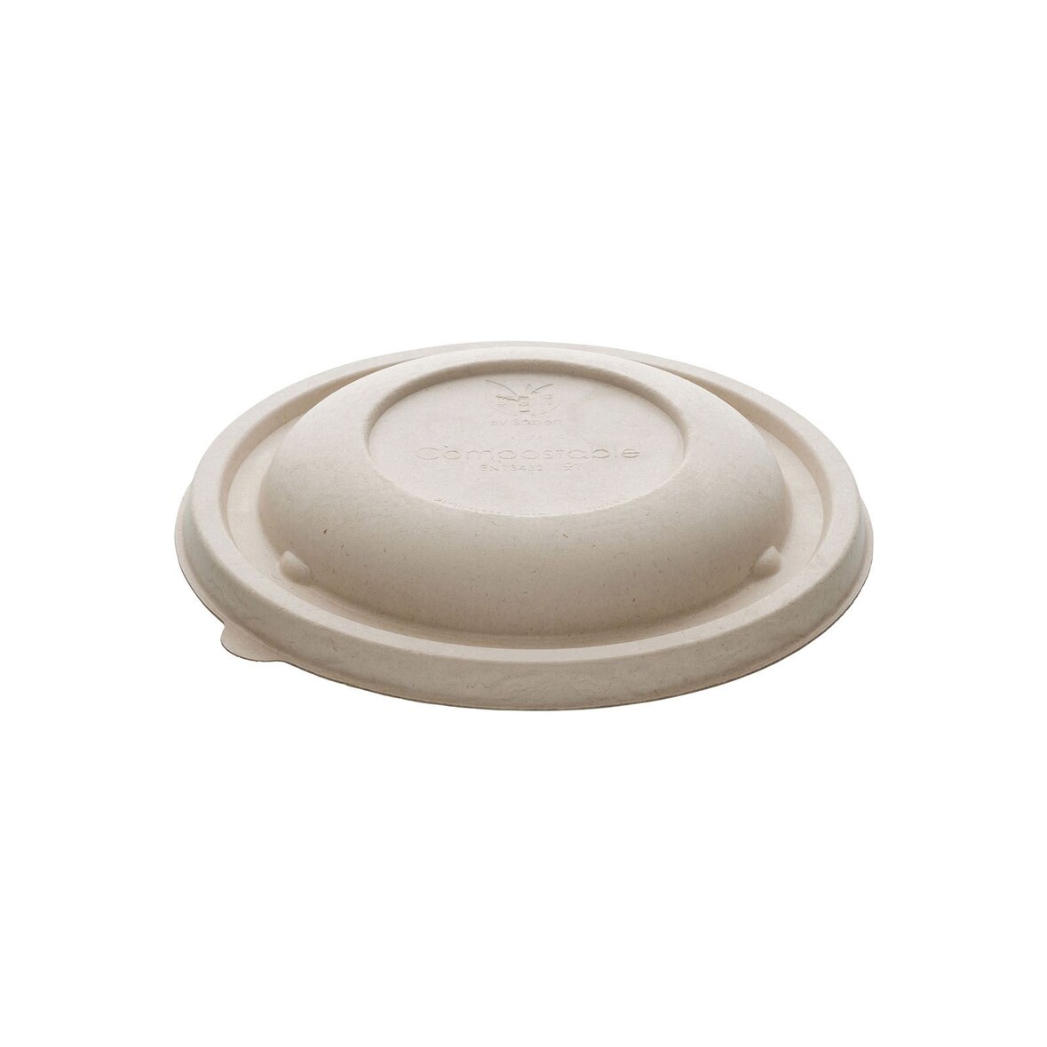 300x Deckel "BePulp", natur, rund, 140mm