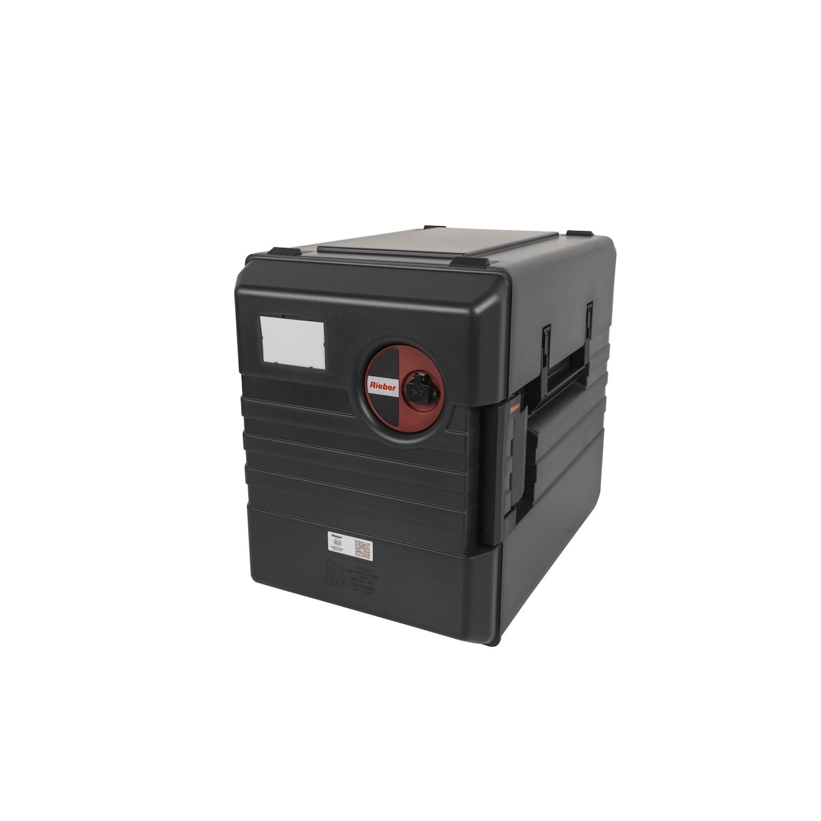 Rieber Speisentransportbehälter, thermoport K 1000 A-FLAT-umluftbeheizt, schwarz