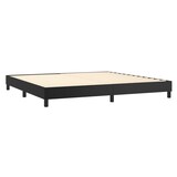 thumbnail of vidaXL Boxspringbett mit Matratze & LED Schwarz 200x200 cm Kunstleder