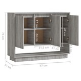 thumbnail of Helloshop26 - Buffet Sideboard Kommode Kleiderschrank Aufbewahrungsmöbel Organizer Küche Wohnzimmer Lounge Sonoma 97 x 31 x 75 cm 02_0036559