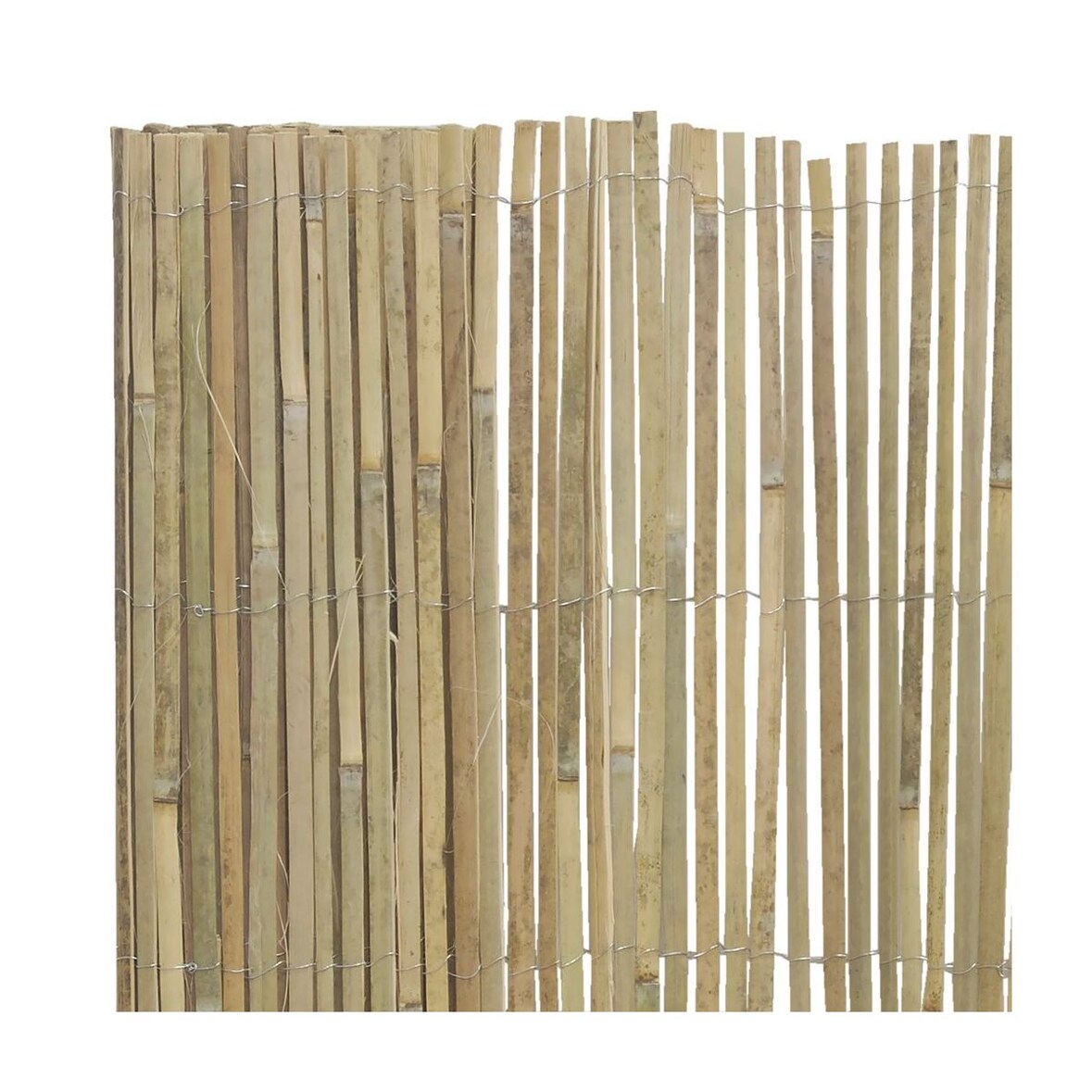 Canisse en bambou naturel - 1 x 5m [Lot de 3] JARDINDECO