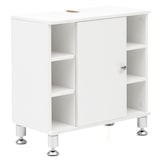 thumbnail of Moderner Badezimmer-Unterschrank, Chromfarbenfassung, großem Stauraum, justierbare Füße. 60x32x64 cm | Kadima Design