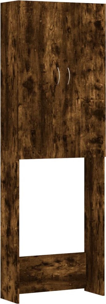 vidaXL Waschmaschinenschrank Räuchereiche 64x25,5x190 cm