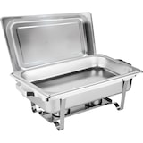 thumbnail of Speisewärmer Chafing Dish Set Basic GN 1/1 | rechteckig 61x36x32cm | Volumen 9 Liter | Silber Edelstahl | Buffet Catering Rechaud Gastronomie Wärmebeh