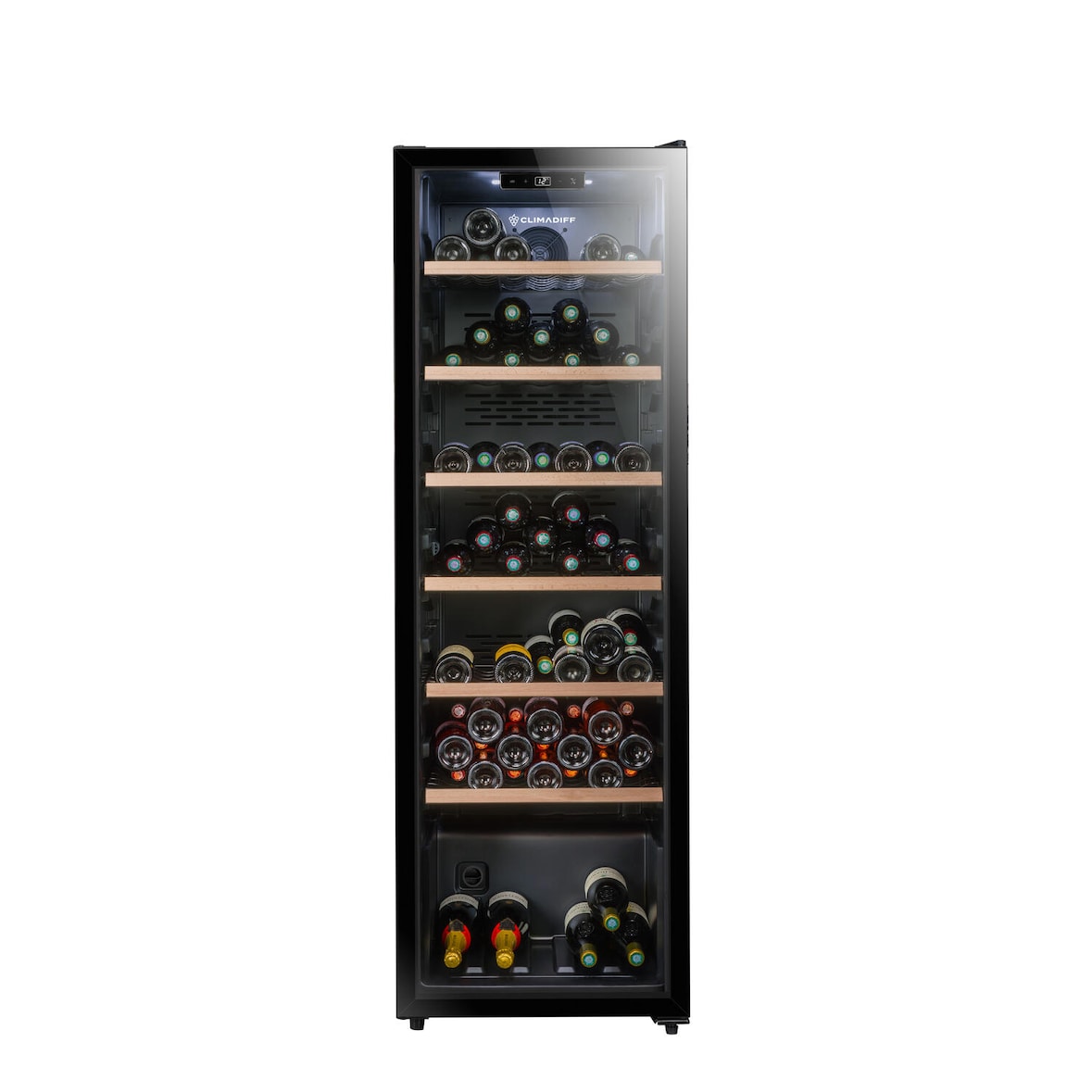 Cave de Vinho CLIMADIFF CPW147 (147 Garrafas - Preto)