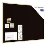 thumbnail of ALLBoards Bacheca in sughero nero (cornice in legno) 120×90 cm