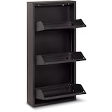 thumbnail of Sapateira 3 portas - 50 x 15 x 103,5 cm - Sapateira - Sistema de armazenamento de sapatos - Metal - Caixa de armazenamento de sapatos - Preto