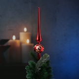 thumbnail of Weihnachtsbaumspitze Tannenbaumspitze bruchfest rot glänzend H: 30cm
