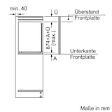 thumbnail of Siemens iQ500 Einbau-Kühlschrank mit Gefrierfach, 88 x 56 cm, Flachscharnier mit Softeinzug KI22LADD1