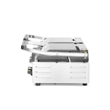 thumbnail of Parrilla de contacto Hendi versión doble con superficies lisas a la izquierda y ranuradas a la derecha