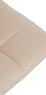 thumbnail of Décoshop26 - Set aus 2 cremefarbenen Barhockern aus Kunststoff mit mattschwarzem Metallgestell höhenverstellbar und mit Fußstütze TDB10635