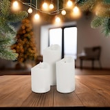 thumbnail of WellHome - 3er Set LED-Kerzen mit Jelly-Effekt und Timerfunktion in verschiedenen Größen