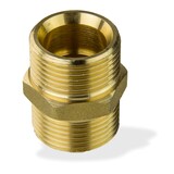 thumbnail of Caleffi Messing Doppelnippel 3/4 Zoll Eurokonus Klemmverschraubung