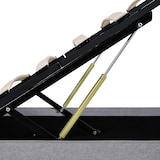 thumbnail of vidaXL Bett mit Bettkasten Hydraulisch LED Hellgrau Stoff 90x200 cm