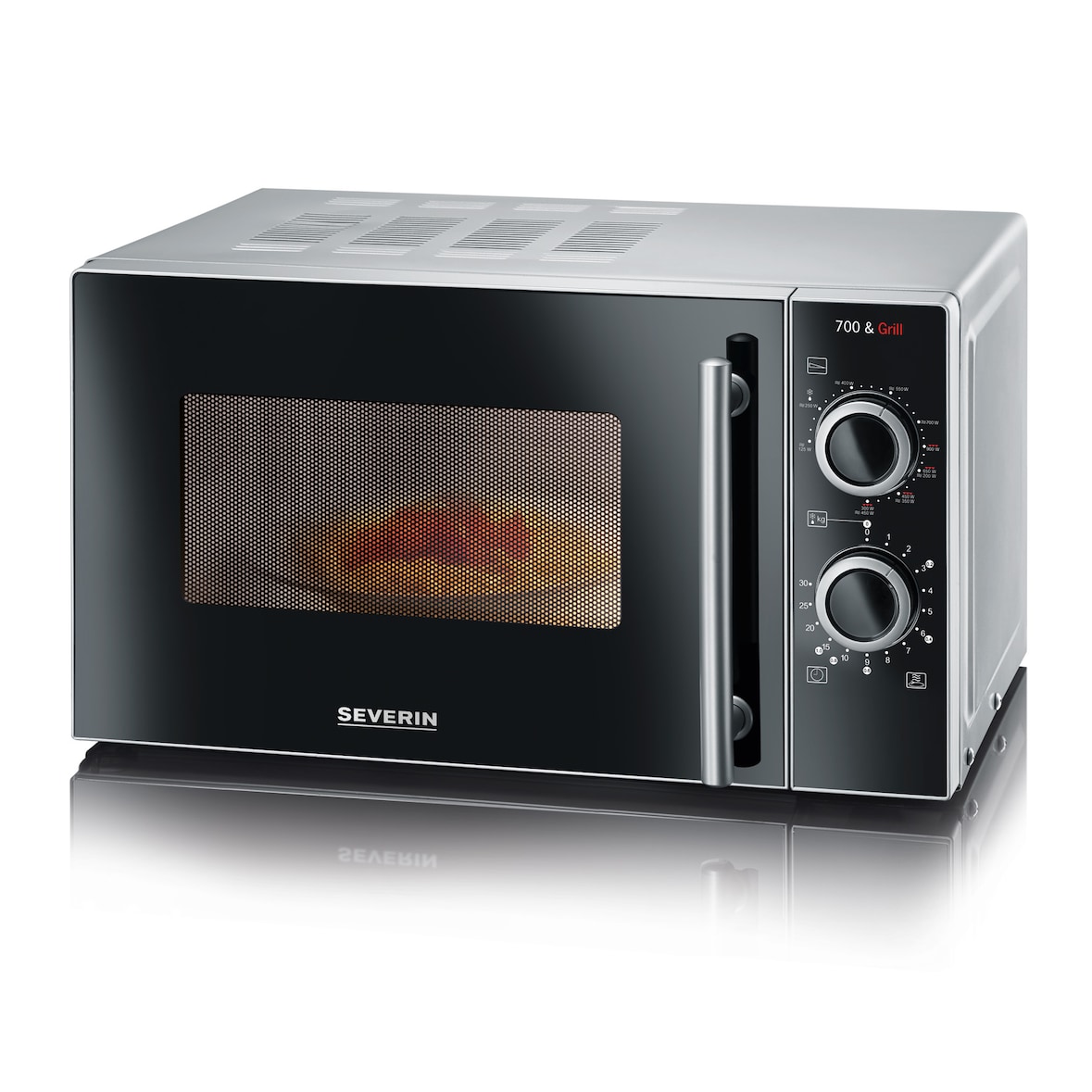 SEVERIN MW 7771 Mikrowelle mit Grillfunktion 2-in-1