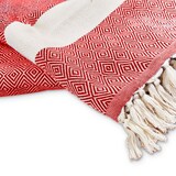 thumbnail of Lumaland Baumwolldecke / Tagesdecke aus 100 % Baumwolle - ca. 200 x 240 cm - Rubin Rot