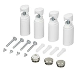 thumbnail of ECD Germany Elektro Badheizkörper 400x1800 mm Weiß gerade 1200W Thermostat Heizstab Design Handtuchwärmer