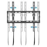 thumbnail of ECD Germany TV Wandhalterung neigbar +0°/-8°, für 32–70 Zoll Fernseher, VESA 400x400, flach & curved, stabile Fernsehhalterung mit Zieh-Schloss