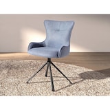 thumbnail of Angel Cerdá Chaise pivotante en tissu bleu 4204C 55 x 63 x 86