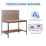 thumbnail of SimonRack Werkbank für Werkstatt, 910x610 mm, Lochwand und Schublade, Tragfähigkeit 400 kg, Verzinkt - BT-2