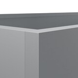 thumbnail of Helloshop26 - Fioriera/aiuola argentata per piante fiori terrazza giardino 62 x 30 x 29 cm acciaio zincato argento 02_0038074