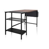 thumbnail of Secretária WORKSPACE H I preto/castanho hjh OFFICE