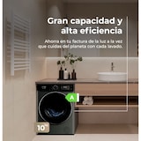 thumbnail of EVVO Lavadora 10 kg carga frontal Nature R10X, 1400 rpm, Clase energética A, Motor Inverter, tambor diamante ePROTECT, 13 programas, Función vapor