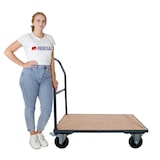 thumbnail of PROREGAL Profi Plattformwagen | HxBxT 102x60x98cm | Traglast 450kg | Grau | Transportwagen Handwagen Materialwagen