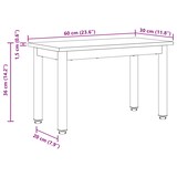 thumbnail of vidaXL Couchtisch Sonoma 60 x 30 x 36 cm Holzwerkstoff