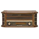 thumbnail of Denver MCR-50MK2 Retro Plattenspieler aus Holz mit Radio CD Kassette USB MP3 Soundbox