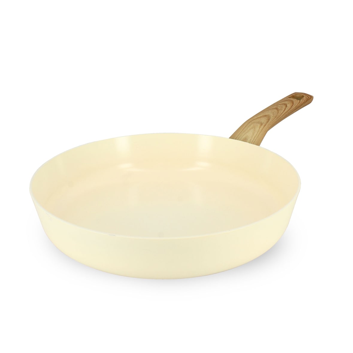 Menastyl - Poêle 28cm colorama  crème - en aluminium - revêtement antiadhésif en céramique