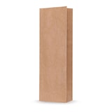 thumbnail of 500x Blockbodenbeutel Natron Kraftpapier braun 80 + 50 x 250mm