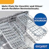 thumbnail of Exquisit Mini-Geschirrspüler, Tischspülmaschine, 55 cm breit, spülmaschine klein, ECO-Modus, GSP5508-030D silber