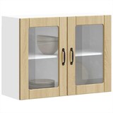 thumbnail of vidaXL Küchen-Hängeschrank mit Glastür Lucca Sonoma-Eiche Holzwerkstoff