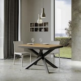 thumbnail of Ausziehbarer Tisch 90x120/380 cm Gestell Volantis Evolution Eiche Natur Anthrazit