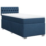 thumbnail of vidaXL Boxspringbett mit Matratze Blau 100x200 cm Stoff